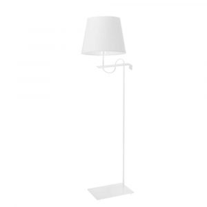 Nowoczesna lampa podłogowa, Bata, 50x170 cm, biały klosz