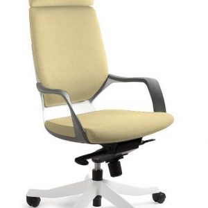 Fotel, krzesło biurkowe, Apollo, biały, buttercup