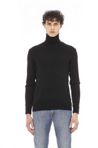 Swetry marki. Baldinini. Trend model. DV2510_TORINO kolor. Czarny. Odzież męska. Sezon:
