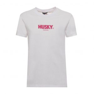 Koszulka. T-shirt marki. Husky model. HS23BEDTC35CO296-SOPHIA kolor. Biały. Odzież damska. Sezon: Cały rok