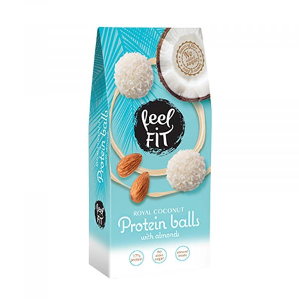 Feel. FIT − Kulki proteinowe z migdałami bez cukru − 63 g[=]