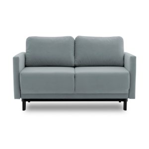 Sofa 2-osobowa, rozkładana, Laya, 146x97x90 cm, jasny szary