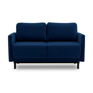 Sofa 2-osobowa, rozkładana, Laya, 146x97x90 cm, granatowy