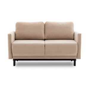 Sofa 2-osobowa, rozkładana, Laya, 146x97x90 cm, beżowy
