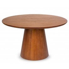 Stół do jadalni. Fungo 130 cm drewniany ciemnobrązowy