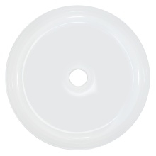 Umywalka nablatowa. Maja, 36,5 cm, biały połysk