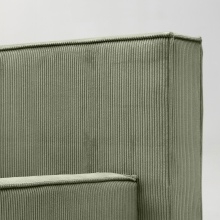 Łóżko tapicerowane. Maxim 160x200 cm ze stelażem, zielone, sztruks