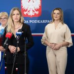 Teresa Kubas-Hul - Wojewoda Podkarpacka i Pani posłanka Joanną Frydrych, Aleksandra Gajewska - Sekretarz stanu w Ministerstwie Rodziny, Pracy i Polityki Społecznej