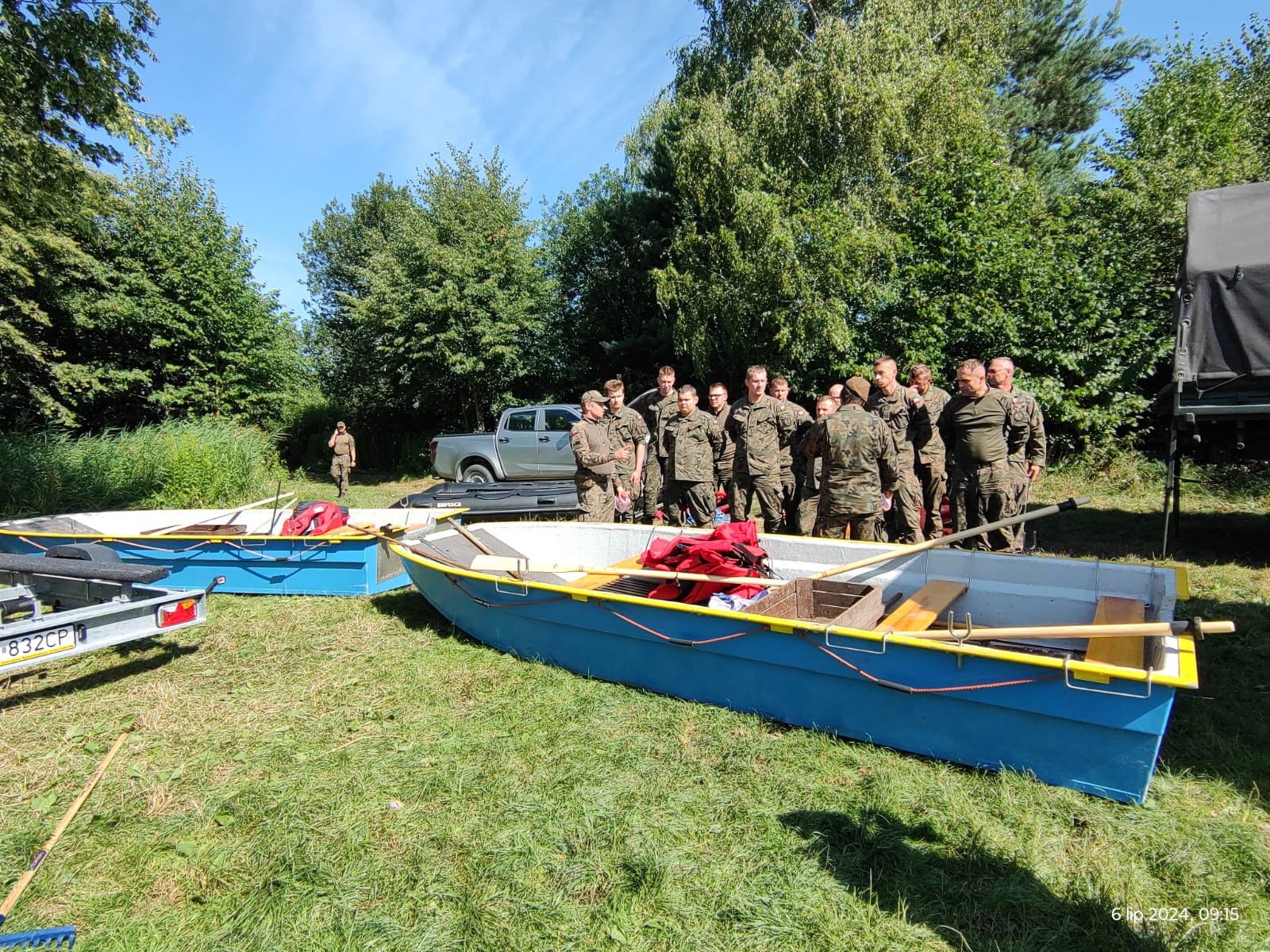 Akcja na zalewie - Stary Lubliniec - gmina Cieszanów. Na miejsce wysłano żołnierzy