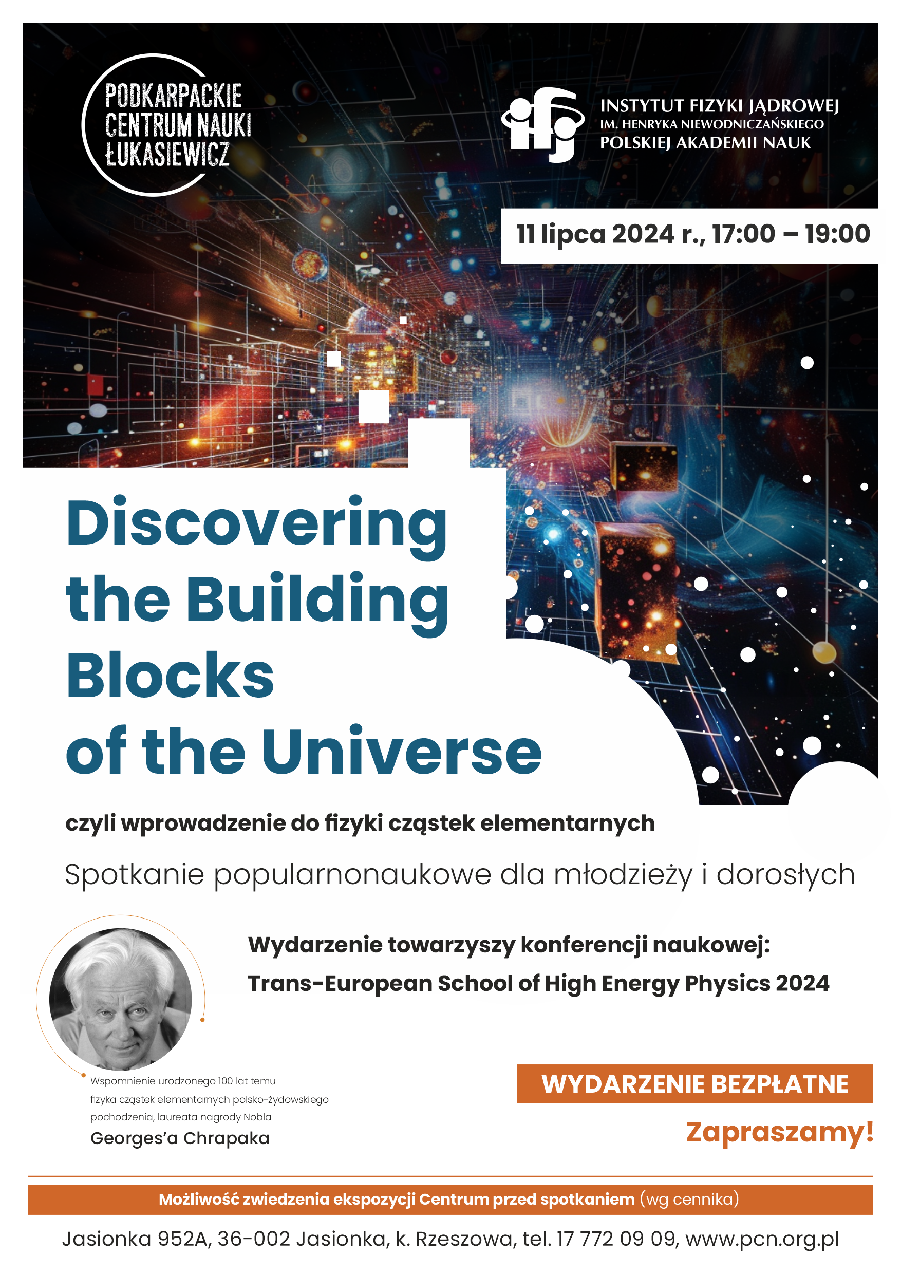The Building Blocks of the Universe - spotkanie popularnonaukowe w Podkarpackim Centrum Nauki