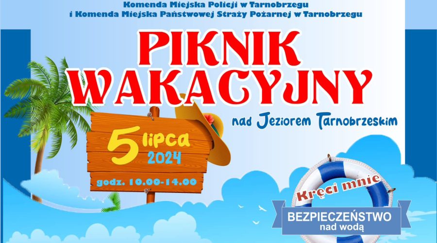 Wakacyjny piknik nad jeziorem Tarnobrzeskim