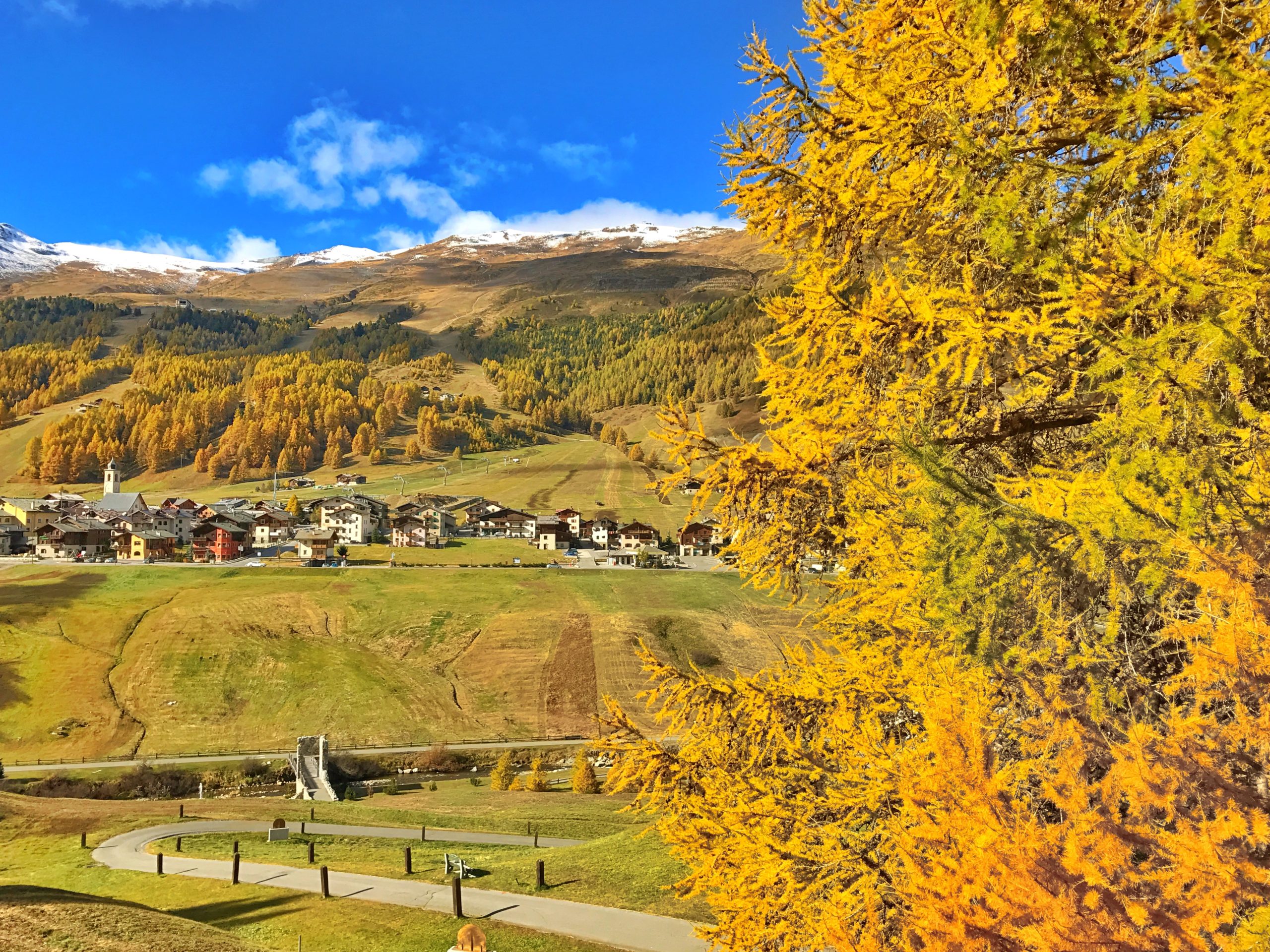 Jesień w Livigno. Włochy, Europa