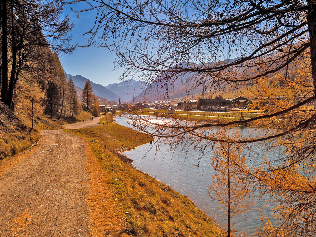 Jesień w Livigno. Włochy, Europa