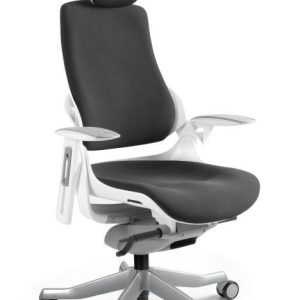 Ergonomiczny fotel gabinetowy wau bl418 czarny-biały nowość super cena