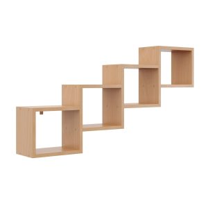 Nowość. nowoczesny regał ścienny buk 109x18x57 cm w super cenie