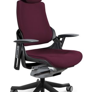 Ergonomiczny fotel biurowy wau bl403 burgundy czarny nowość okazja