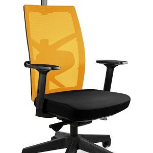 Ergonomiczny fotel Tune czarny/żółty – nowość w super cenie