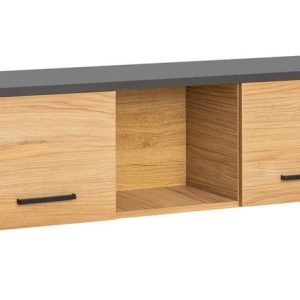 Nowość: szafka toronto 115x30 dąb warmia/czarny mat w super cenie