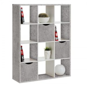 Nowość. regał slash 110x34x146 cm z pojemnikami w super cenie