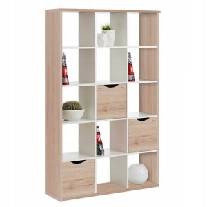 Nowość. regał slash 181 cm san remo-biały w super cenie