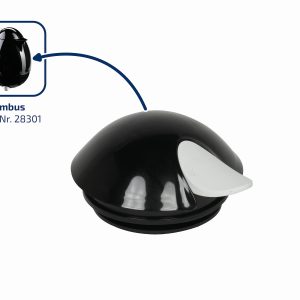 Nowość. czarna pokrywka columbus do dzbanka w super cenie