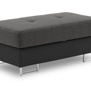 Nowość. rigatto pufa-ławka 3w1 szara/czarna 106x55x43 cm super cena