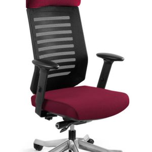 Nowość. ergonomiczy fotel biurowy velo burgundy w super cenie