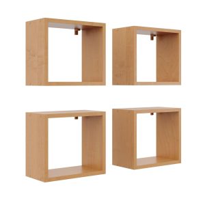 Nowość. półki kwadratowe olcha 4 szt. 34x18x30 cm w super cenie