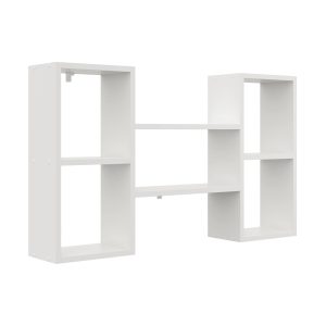 Nowość. półka ścienna 102x18x60 cm biała mat – super cena