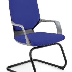 Nowość. apollo skid: fotel biurowy czarno-niebieski w super cenie
