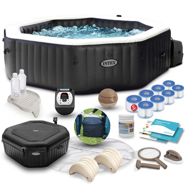 Dmuchane SPA Jacuzzi z hydromasażem, 6 os. + akcesoria, Intex, 218x71 cm