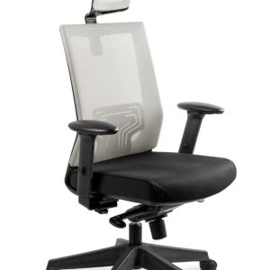 Nowość. Ergonomiczny fotel Nez jasnoszary w super cenie