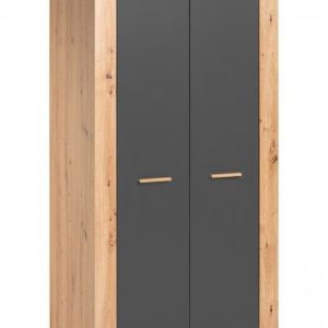 Nowość. szafa vega 90x196 cm dąb artisan/grafit mat w super cenie