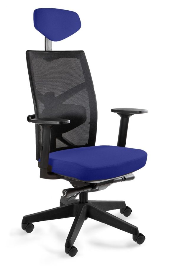 Fotel biurowy, ergonomiczny, Tune, royalblue