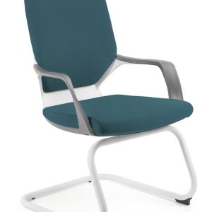 Nowość. apollo skid steelblue biały fotel biurowy w super cenie