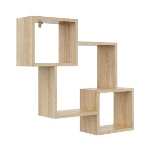 Nowość. półka regał wiszący dąb sonoma 78x18x71 cm w super cenie