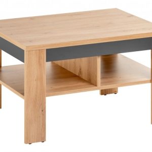 Nowość. stolik vega dąb artisan & grafit 76x56 cm w super cenie