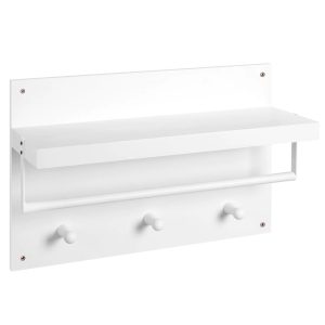 Nowość. biały wieszak z półką 60 cm do przedpokoju – super cena