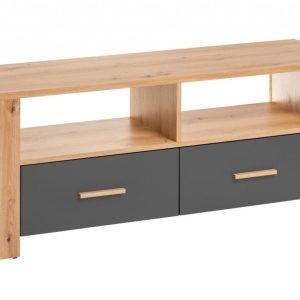 Nowość. szafka rtv vega 125 cm dąb artisan/grafit – super cena