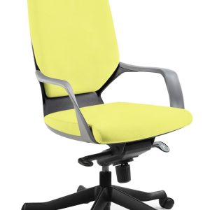 Fotel obrotowy apollo m mustard/czarny – nowość w super cenie