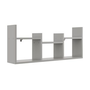 Nowość. szara półka wisząca 97x18x40 cm, mat — super cena