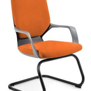Fotel biurowy apollo skid mandarin czarny – nowość w super cenie