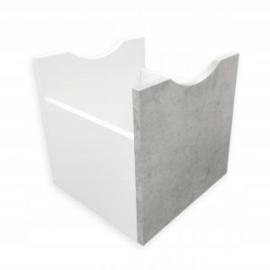 Nowość. pojemnik slash 36x33x34 cm szaro-biały w super cenie