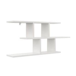 Nowość. biała półka wisząca z asymetrycznymi przegrodami w super cenie