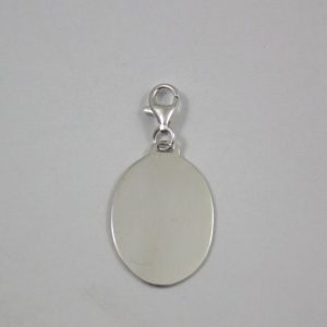 Nowość. srebrna zawieszka elipsa z grawerem w super cenie