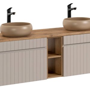 Nowość. iconic szafka z umywalką i regałem 140 cm w super cenie