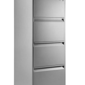 Nowość. szary kontener biurowy 4 szuflady z zamkiem w super cenie