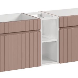 Nowość: szafka z regałem iconic 140 cm różowa mat w super cenie