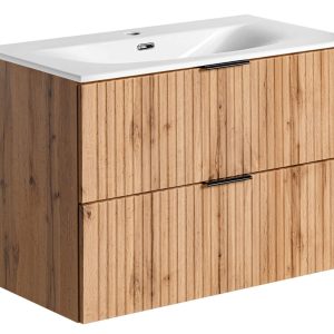 Nowość. Szafka Adel 80 cm dąb wotan z umywalką w super cenie