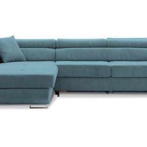 Nowość. błękitna kanapa narożna rigatto vi pro poso w super cenie